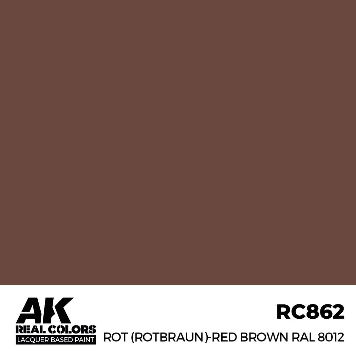 Rot (Rotbraun)-Red (Red Brown) RAL 8012