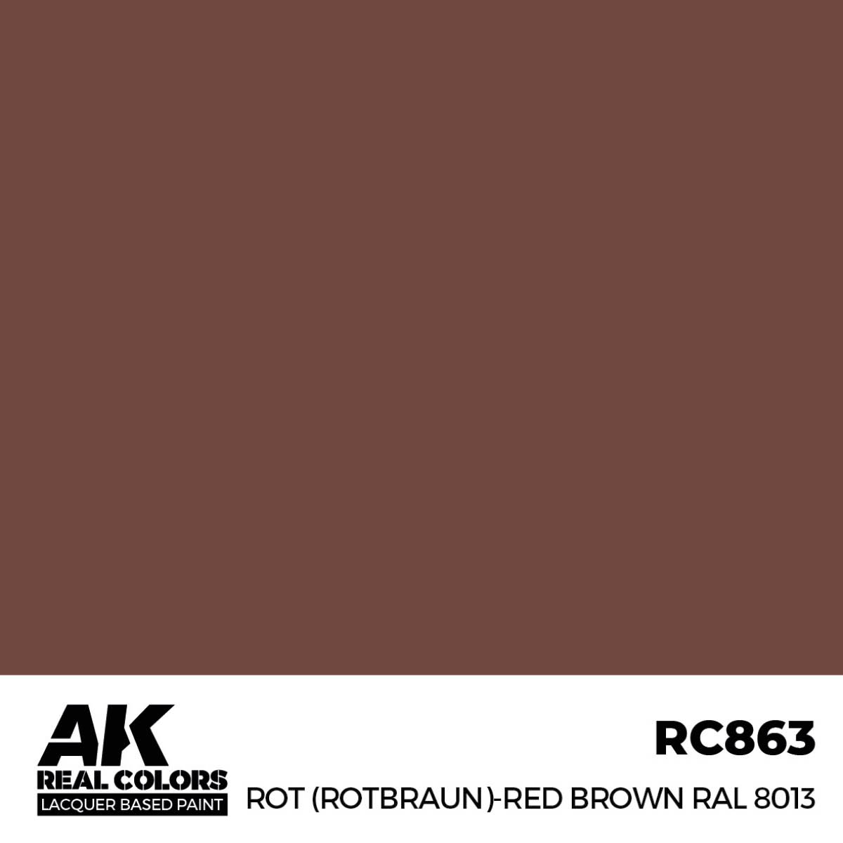 Rot (Rotbraun)-Red (Red Brown) RAL 8013