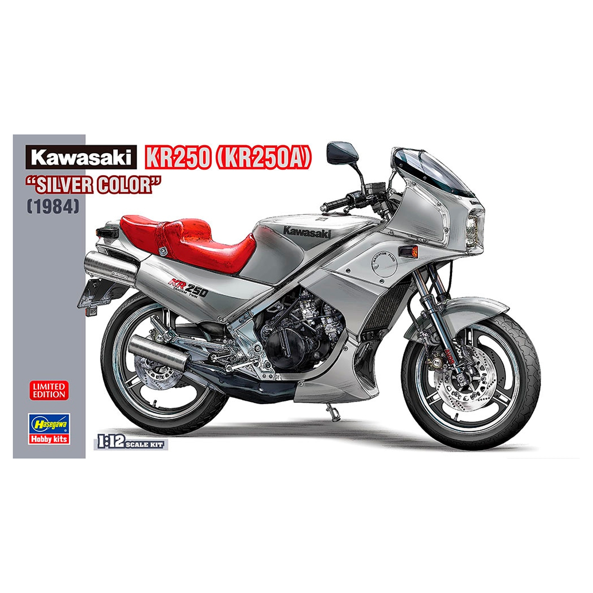 Hasegawa 1/12 Kawasaki KR250A ‘Silver Color’