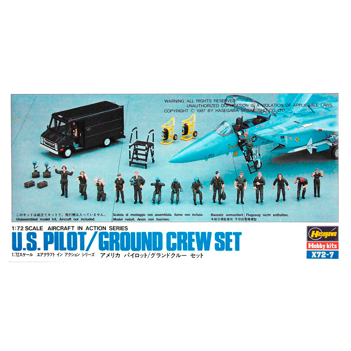 Hasegawa X72-7 – 35007 1/72 U.S Pilot & Crew Set
