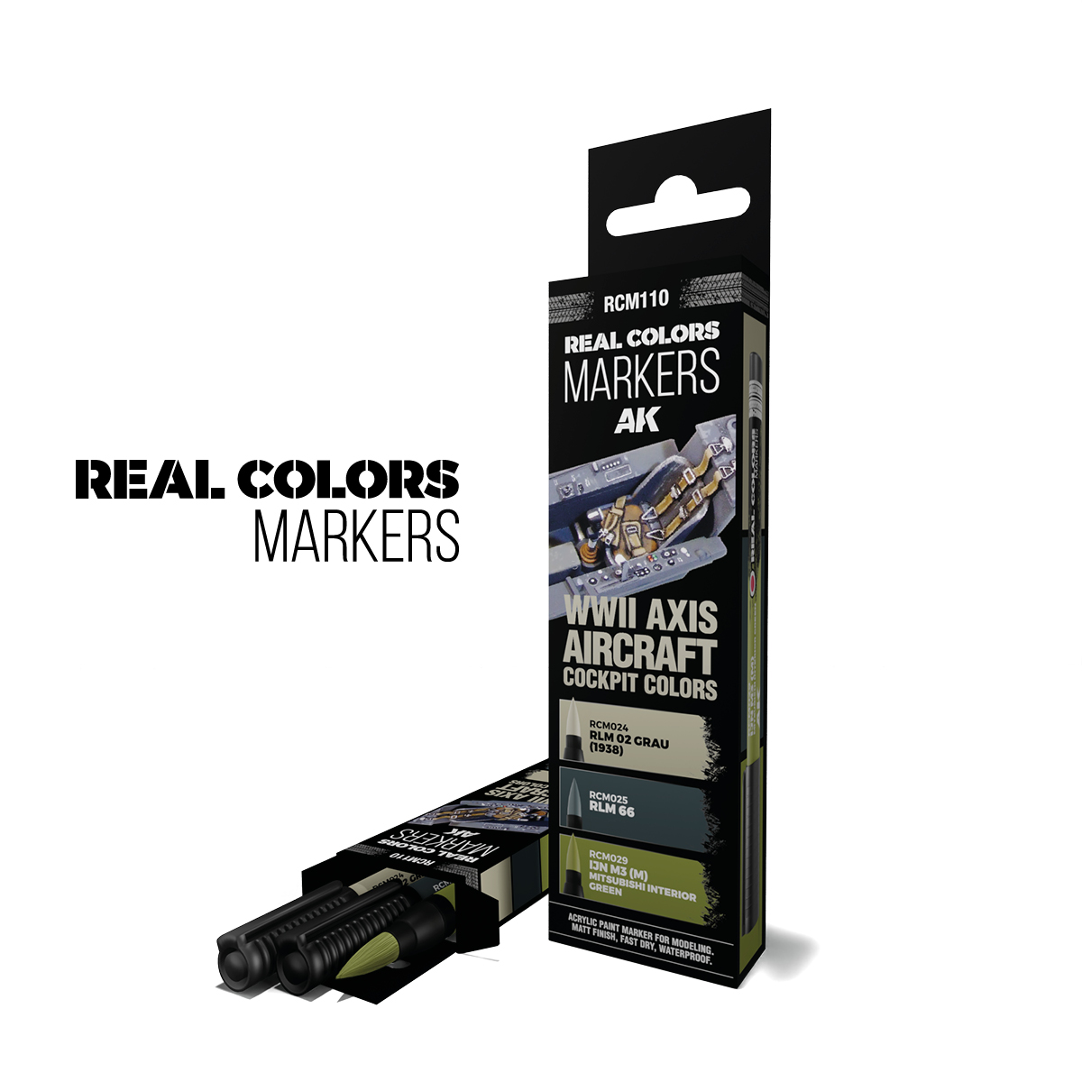 WWII AXIS AIRCRAFT COCKPIT COLORS – RC MARKERS SET