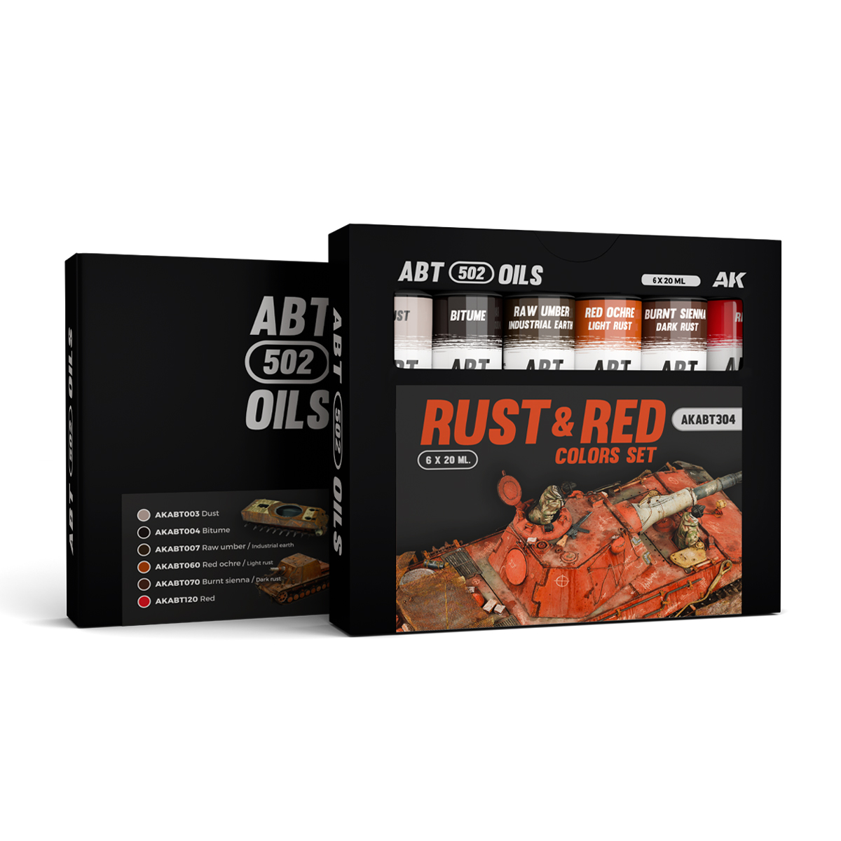 RUST & RED COLORS SET