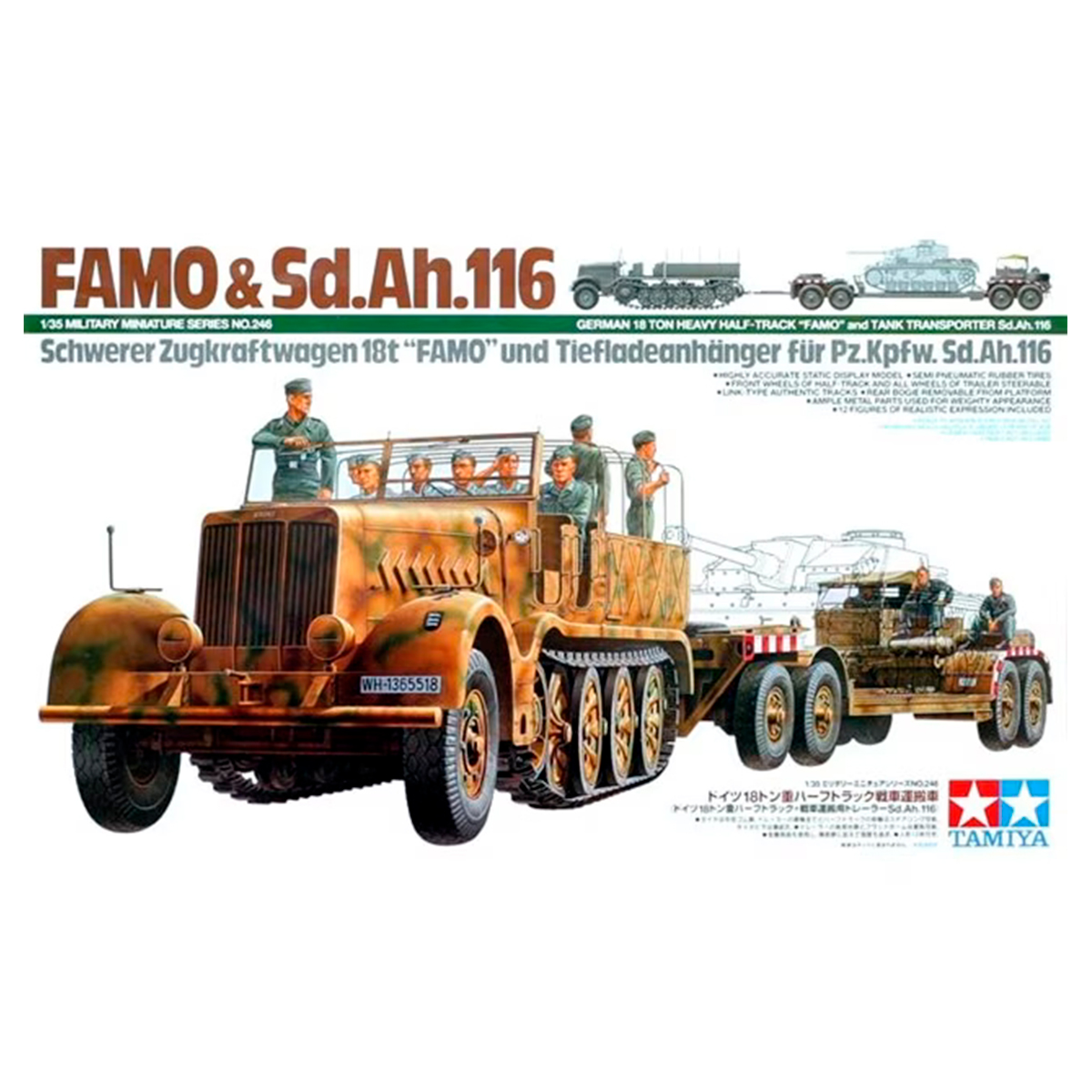 1/35 GERMAN 18 TON HEAVY HALF-TRACK “FAMO” and TANK TRANSPORTER Sd.Ah.116