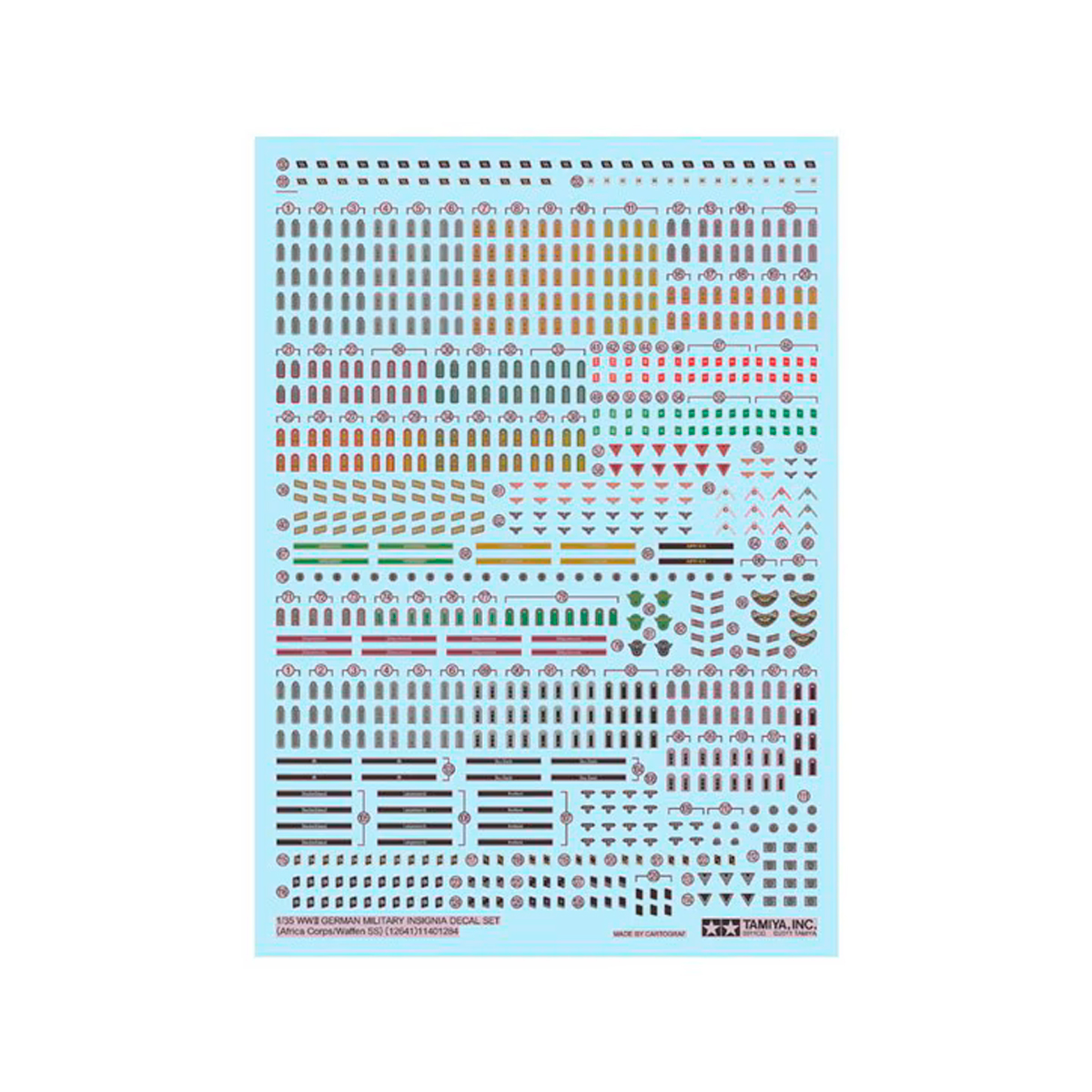 AM-WORKS LW35065 1/35 WWII U.S. Army Insignia Decal Set For Model Kits