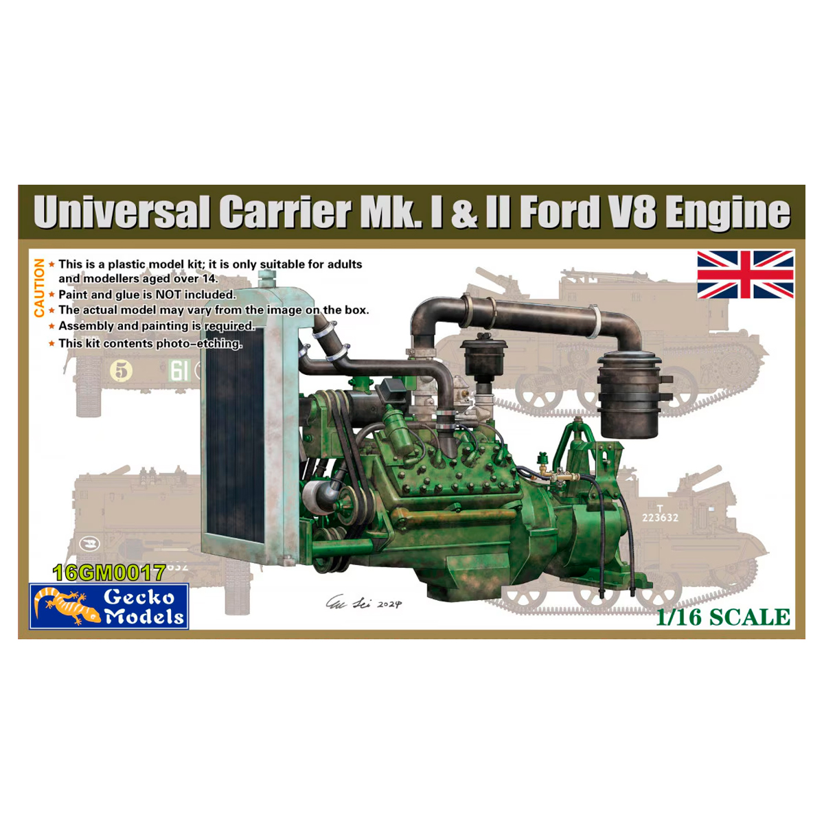 1/16 Universal Carrier Mk.I & II Ford V8 Engine