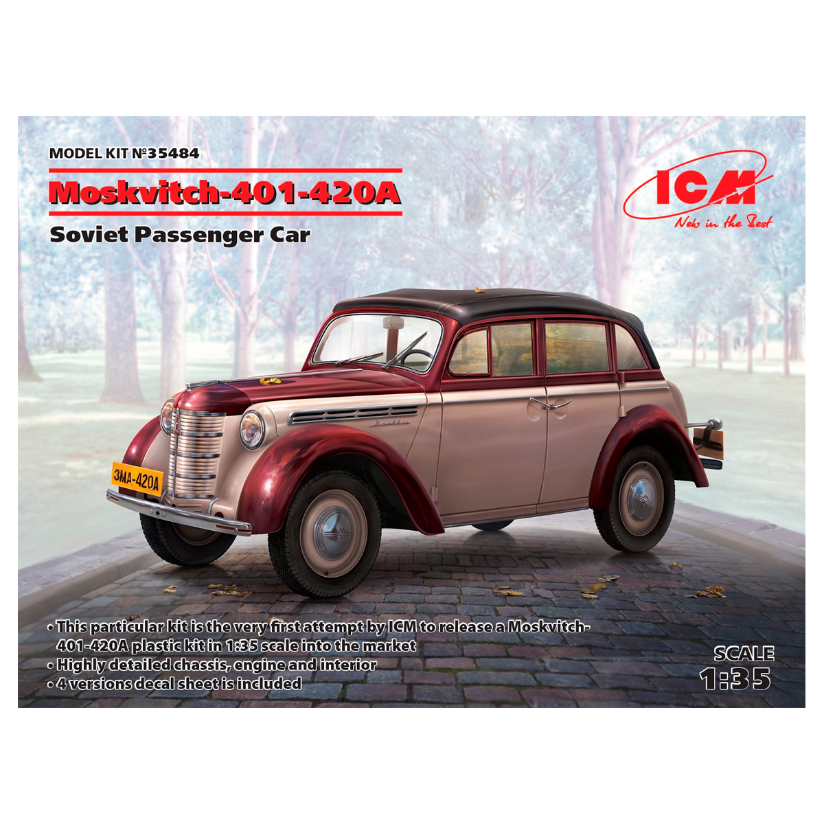 Moskvitch-401-420A, Soviet Passenger Car 1/35