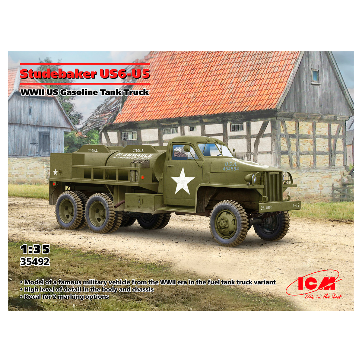 Studebaker US6-U5, WWII US Gasoline Tank Truck 1/35