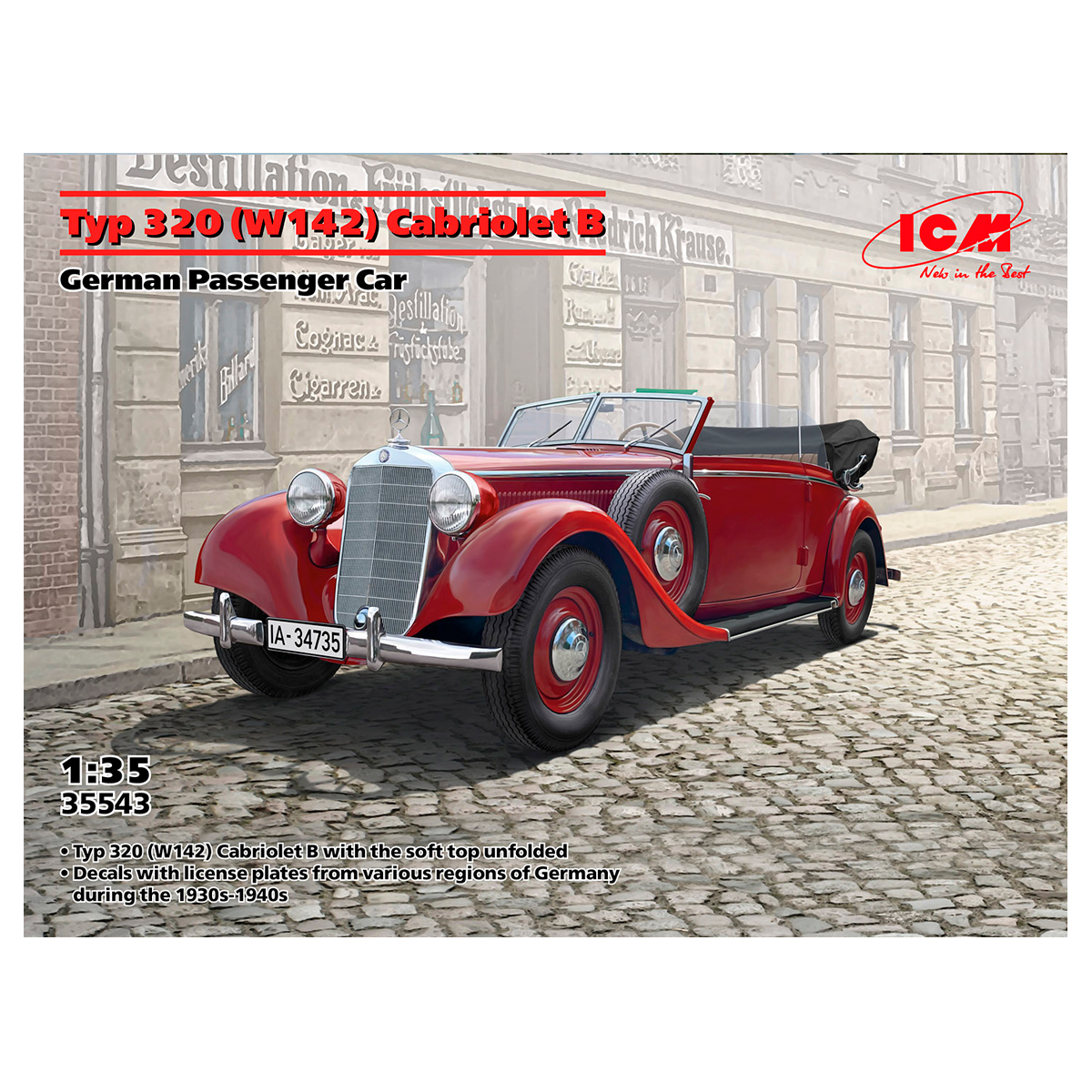 Typ 320 (W142) Cabriolet B, German Passenger Car 1/35