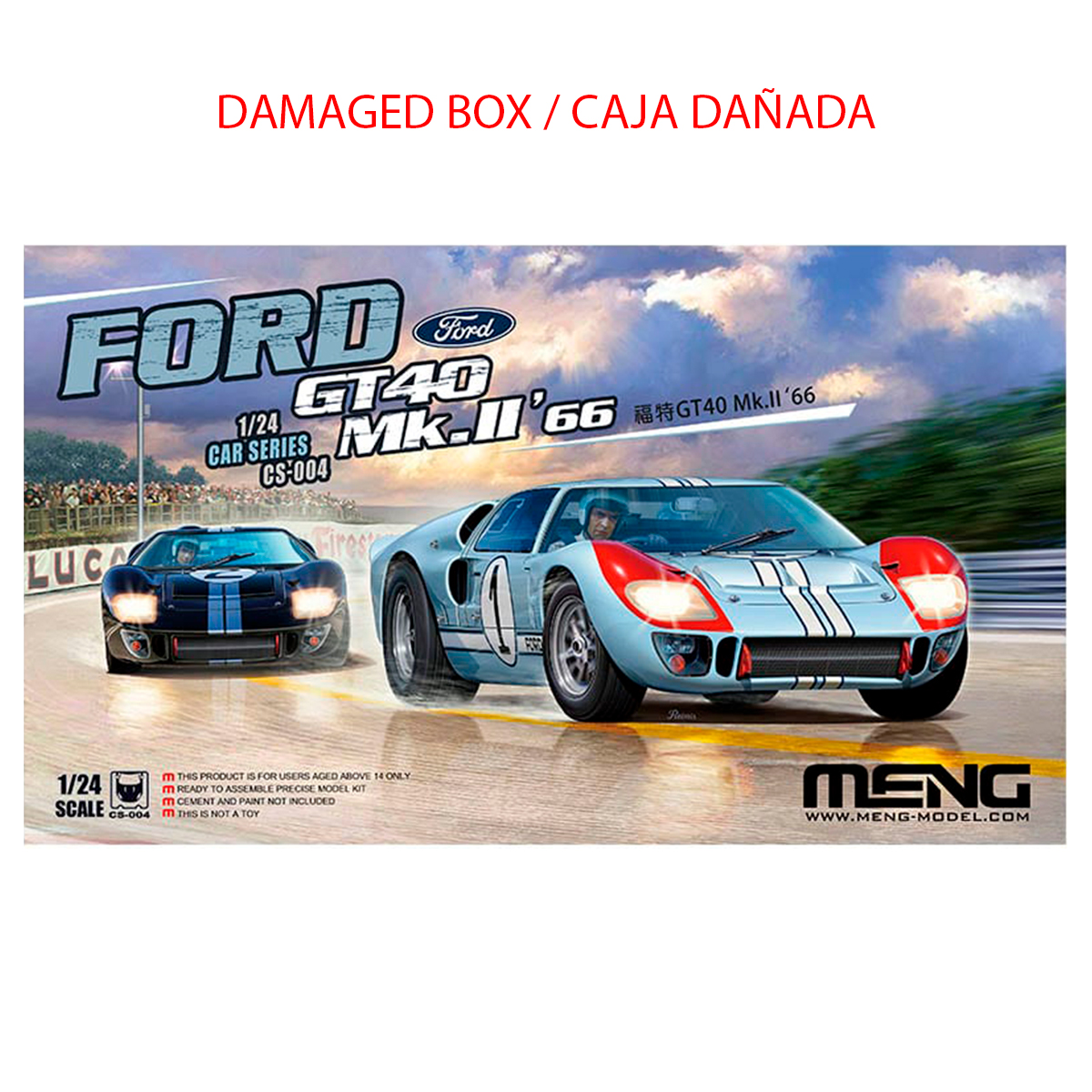 1/24 Ford GT40 Mk.II ’66 (Damaged box / Caja Dañada)