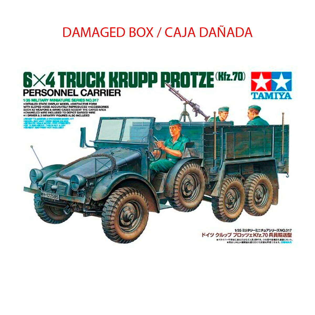 1/35 6×4 Truck Krupp Protze Kfz.70 Personnel Carrier (Damaged box / Caja Dañada)