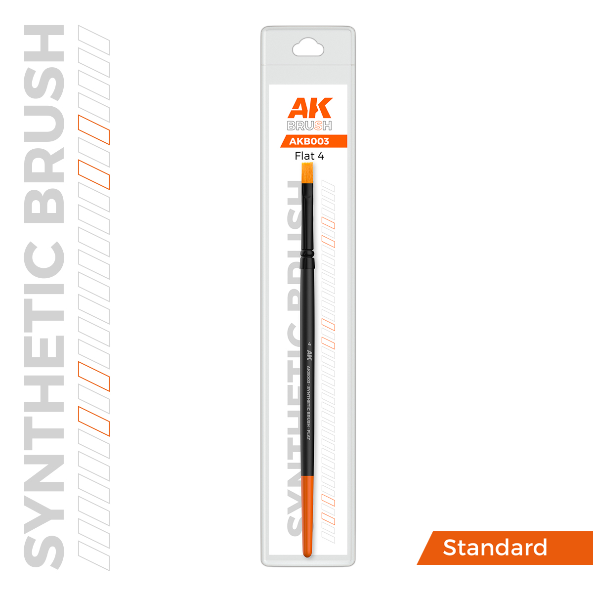 AK SYNTHETIC BRUSH – FLAT 4