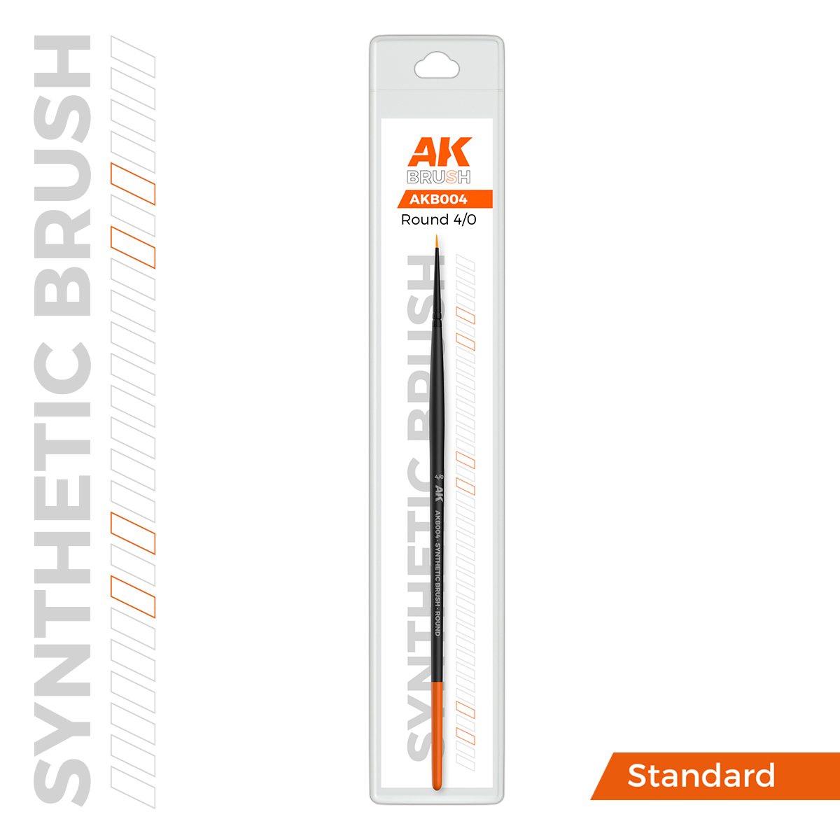 AK SYNTHETIC BRUSH – ROUND 4/0