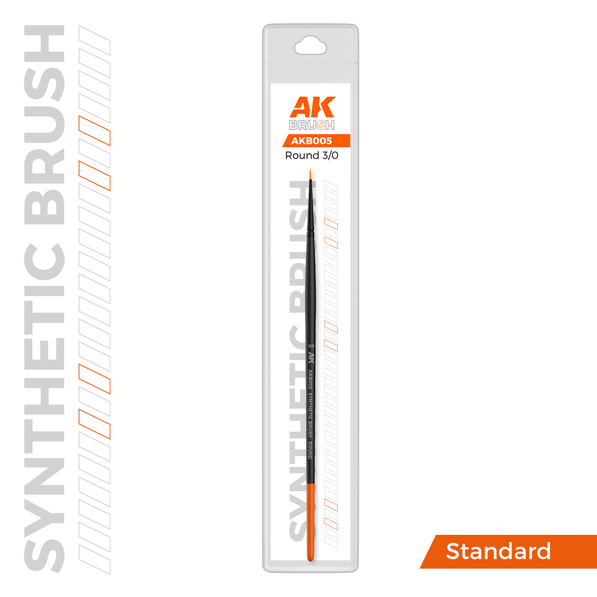 AK SYNTHETIC BRUSH – ROUND 3/0