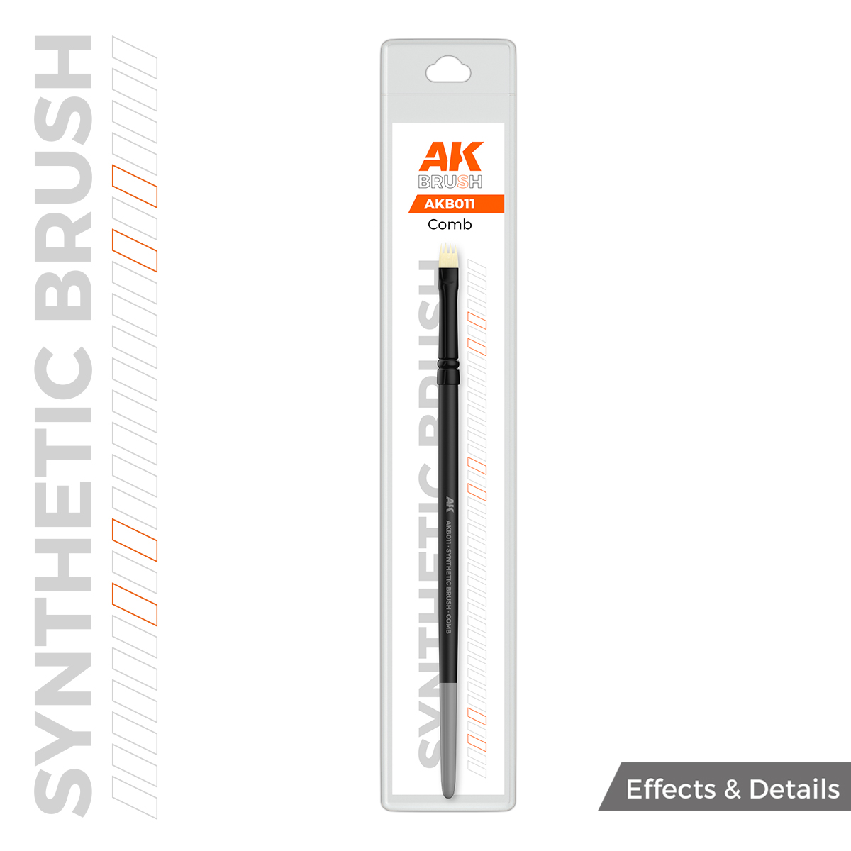 AK SYNTHETIC BRUSH – COMB