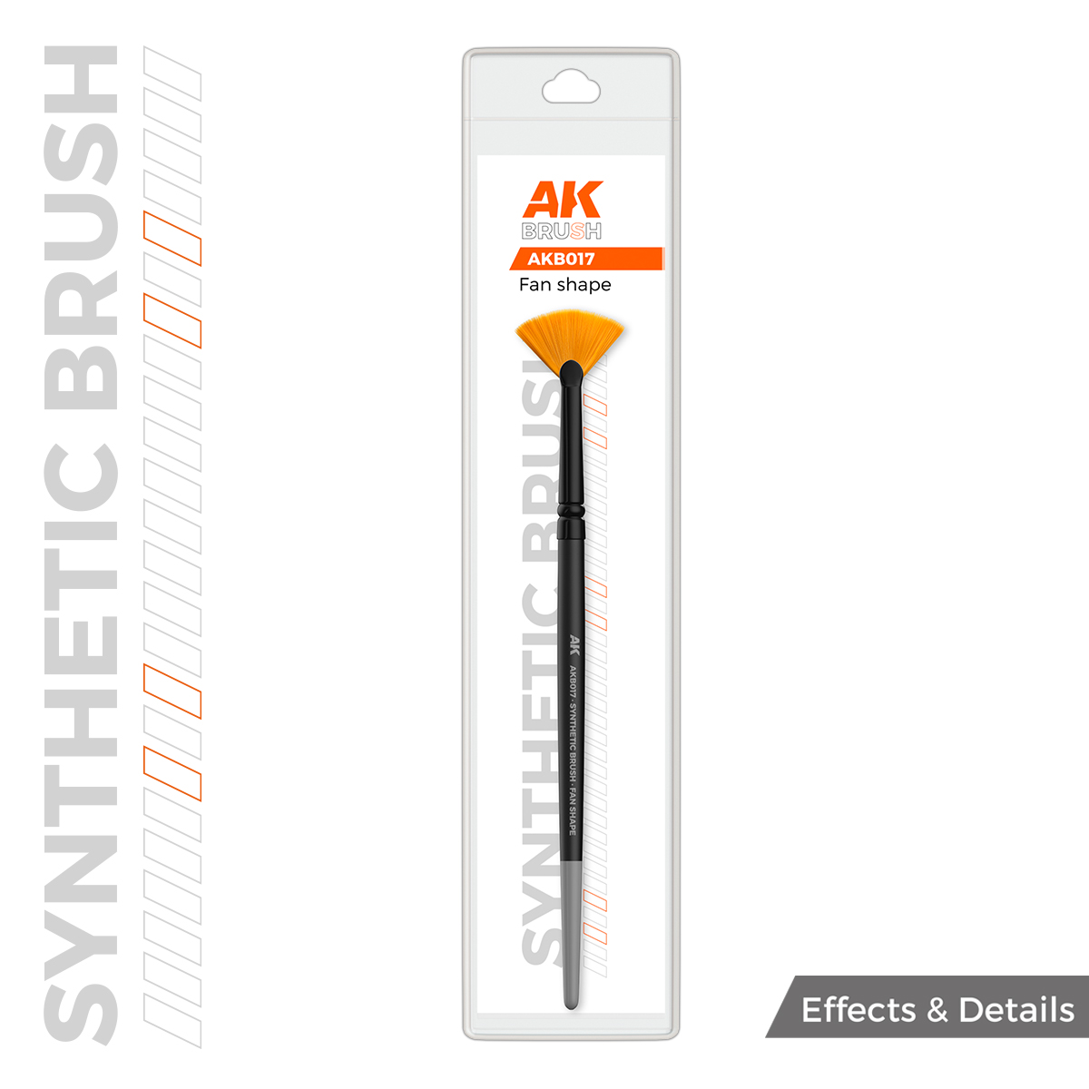 AK SYNTHETIC BRUSH – FAN SHAPE