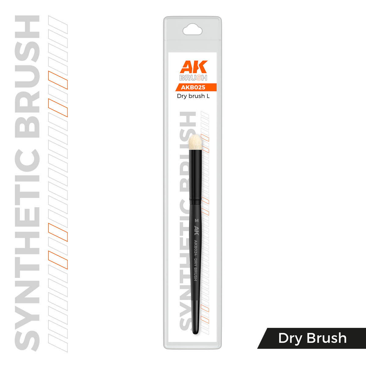 AK SYNTHETIC DRY BRUSH – L