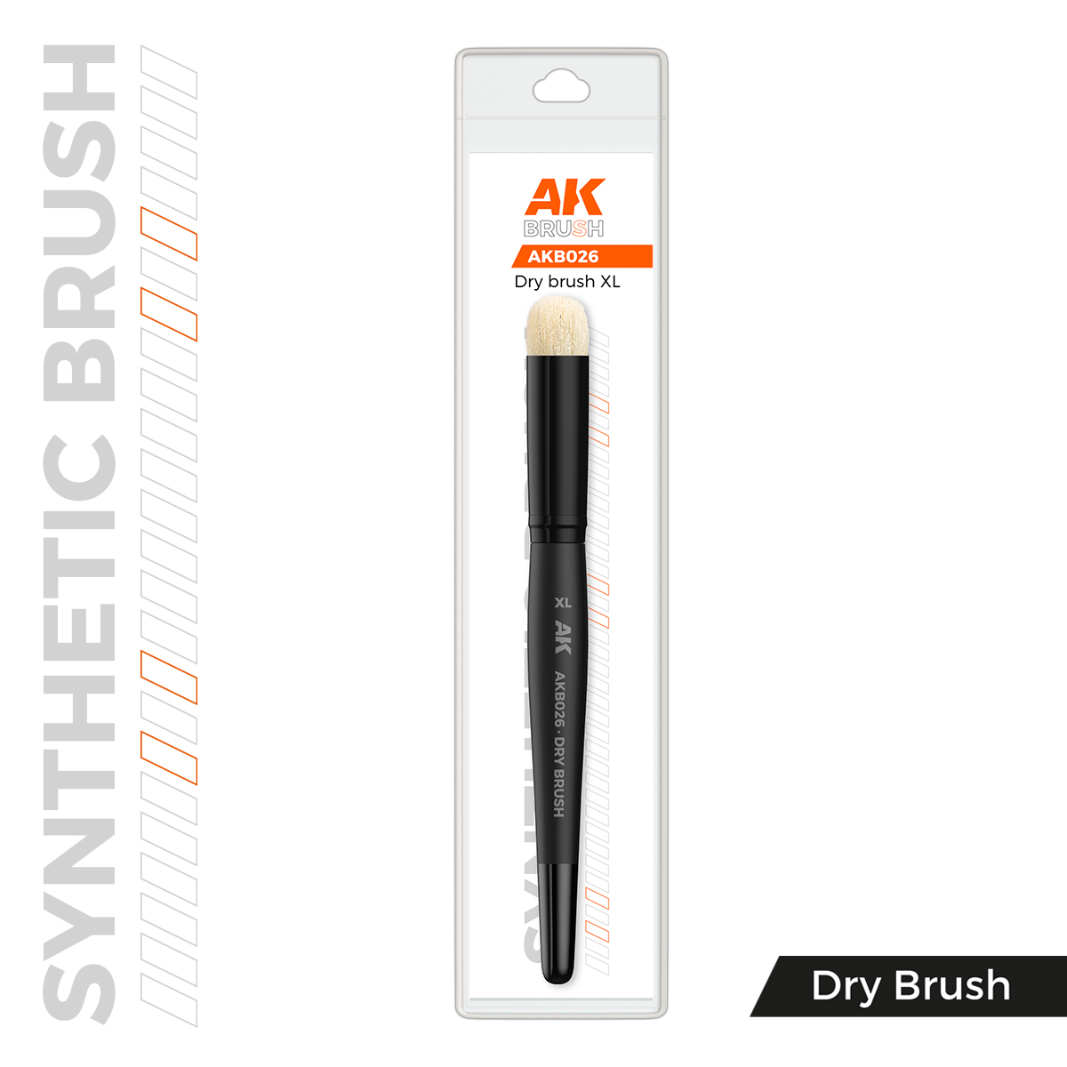 AK SYNTHETIC DRY BRUSH – XL