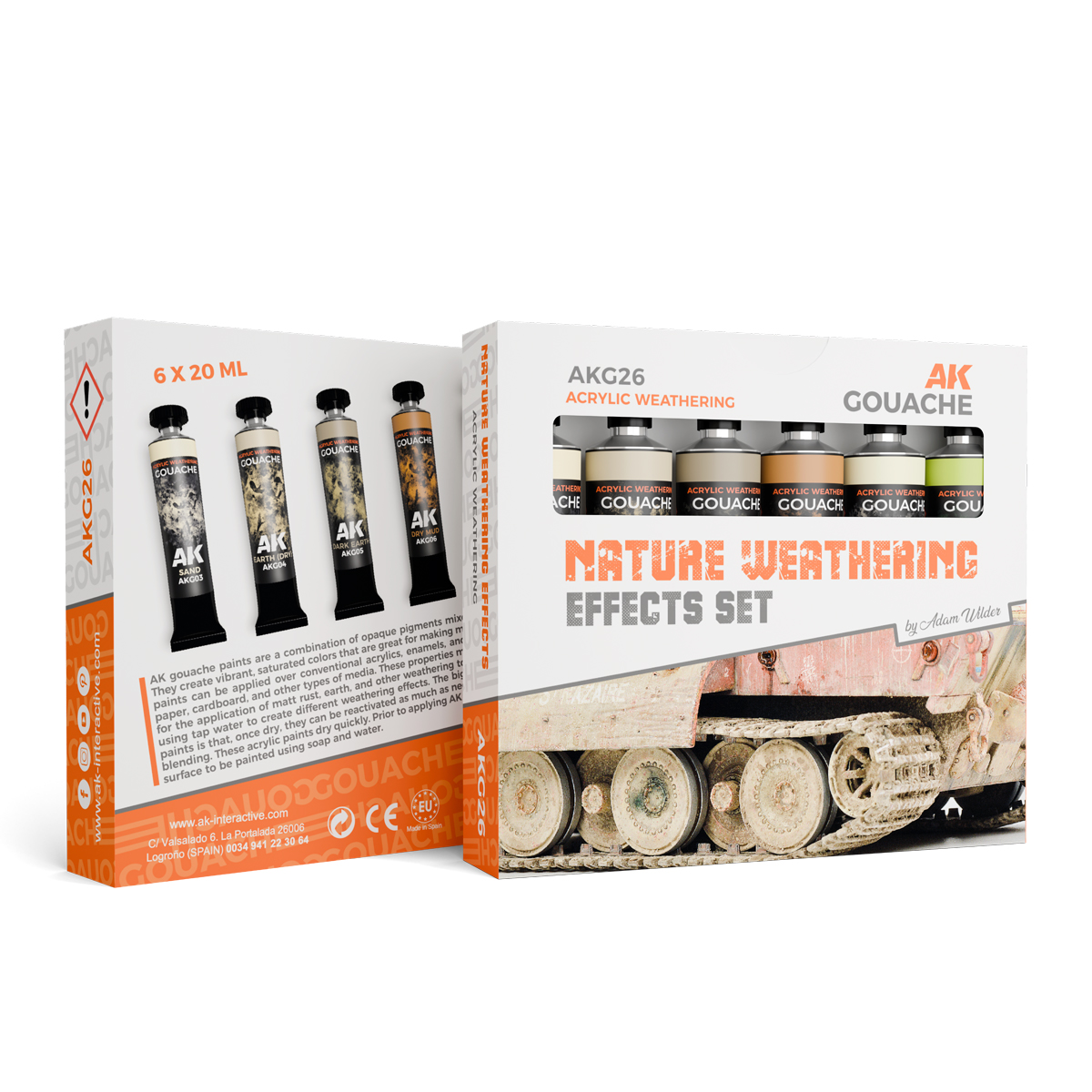 NATURE WEATHERING EFFECTS SET – AK GOUACHES