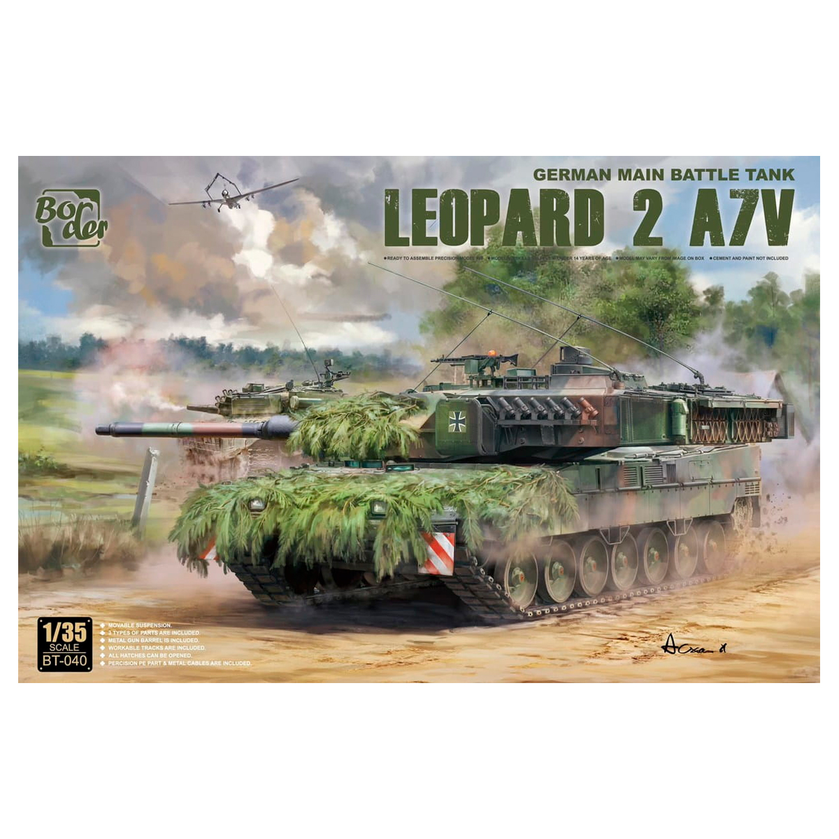 1/35 Leopard 2A7V German Main Battle Tank