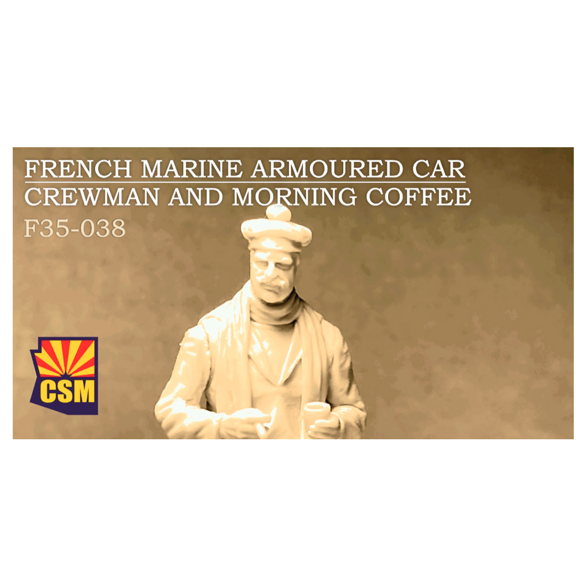 French marine armoured car crewman and a morning coffee 1/35