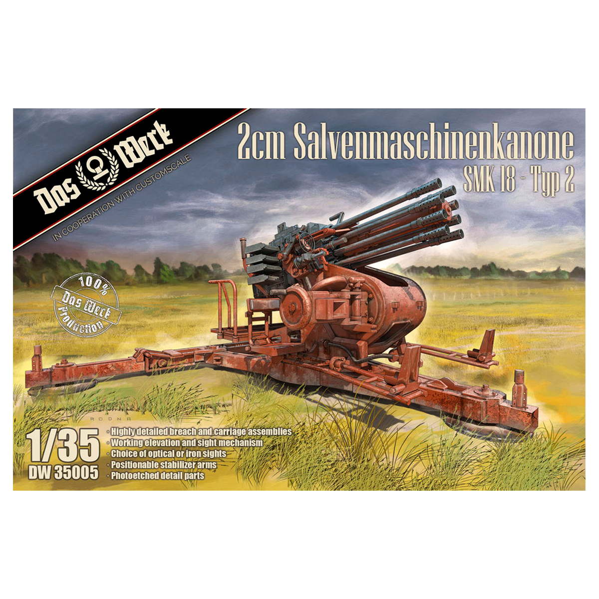 2cm Salvenmaschinenkanone – SMK Typ 2 1/35