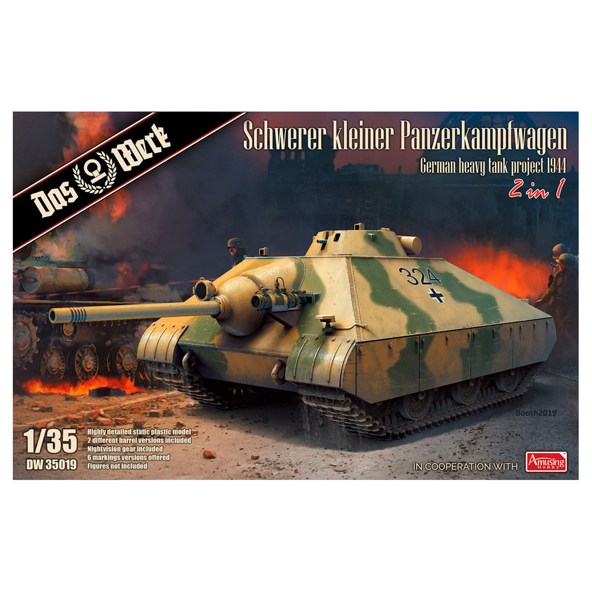 Schwerer kleiner Panzer – heavy tank project 1944 1/35