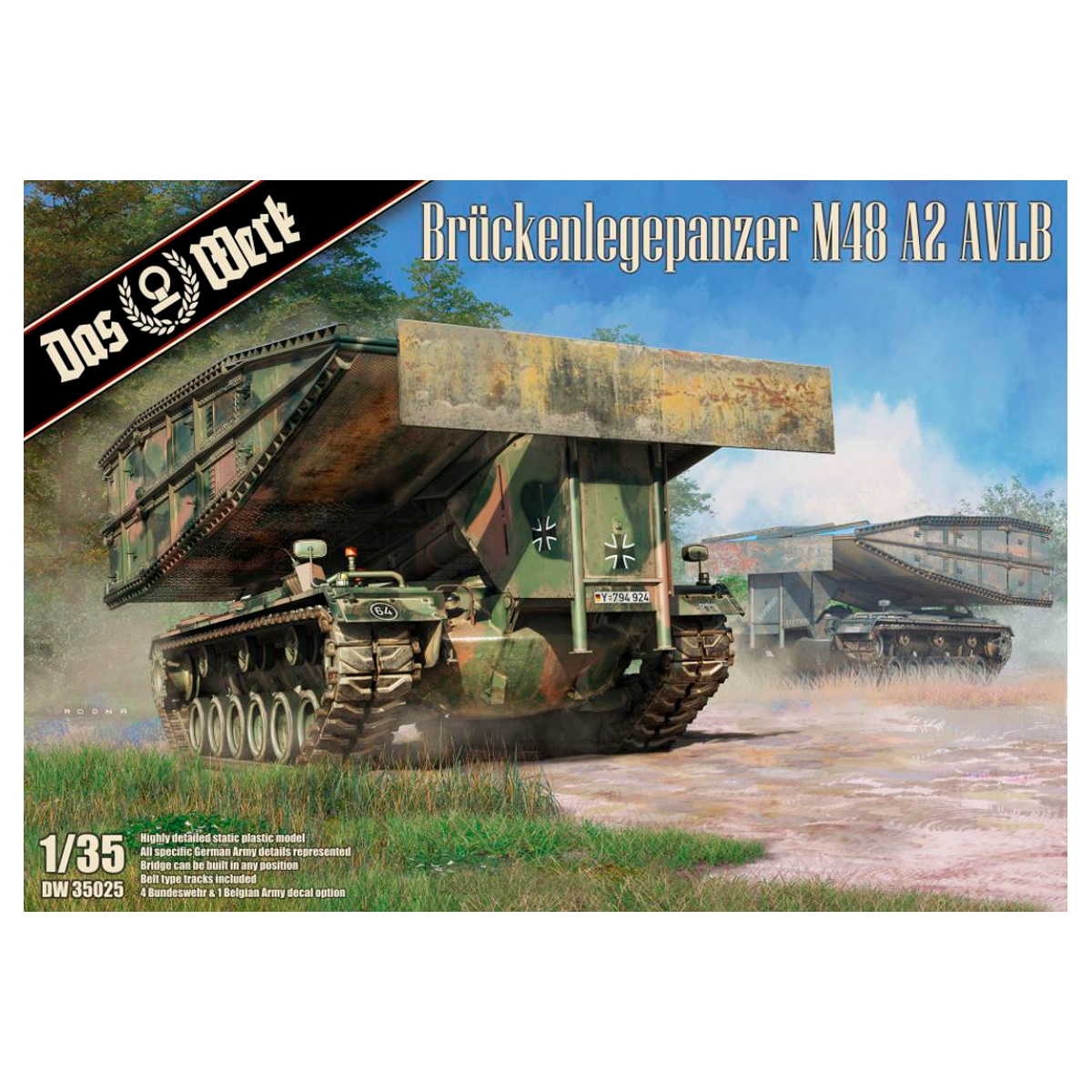 Brückenlegepanzer M48A2 AVLB 1/35