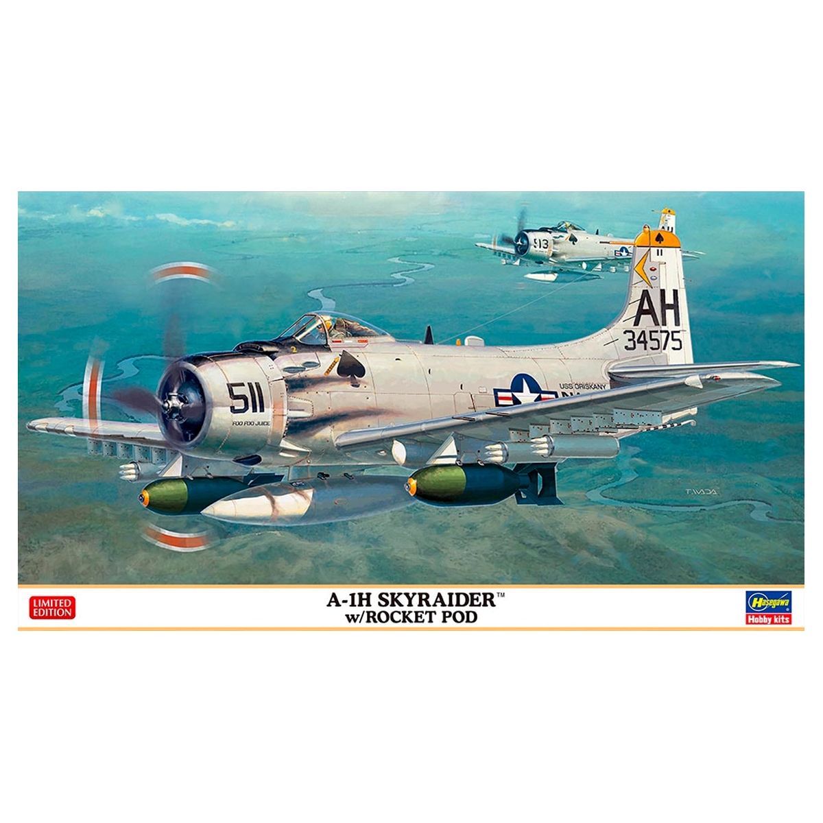 1/72 A-1H Skyraider w/ Rocket pod