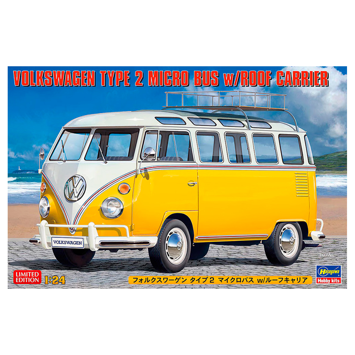 Hasegawa 1/24 Volkswagen Type 2 Micro Bus w/Roof Carrier