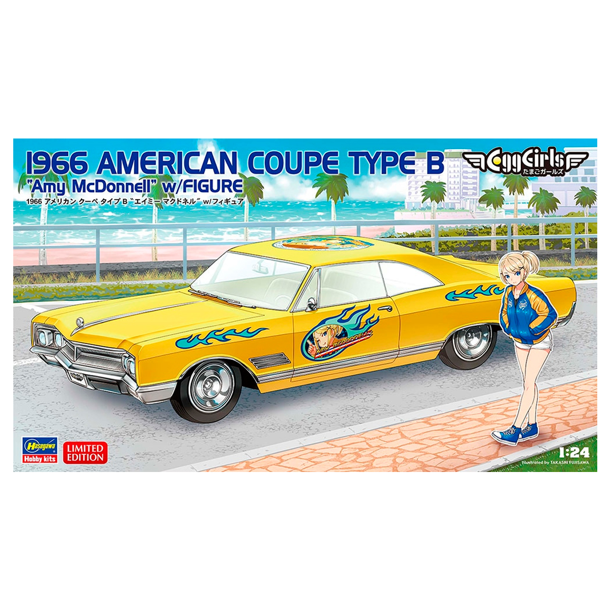 Hasegawa 1/24 1966 American Coupe Type B «Amy McDonnel» w/ Figure