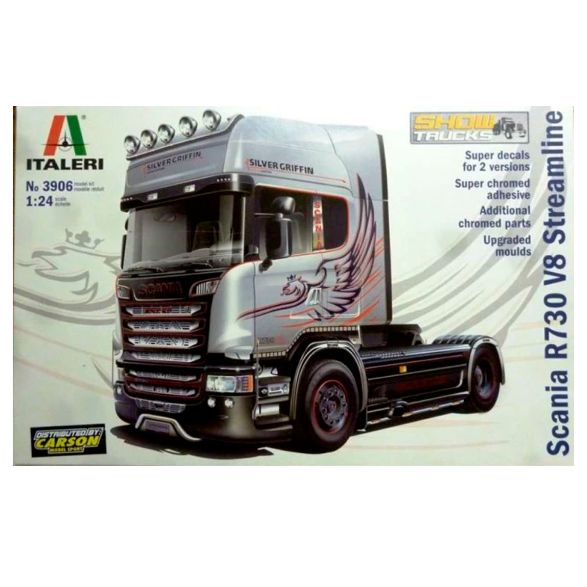 1/24 Scania R730 V8 Streamline “Silver Griffin”