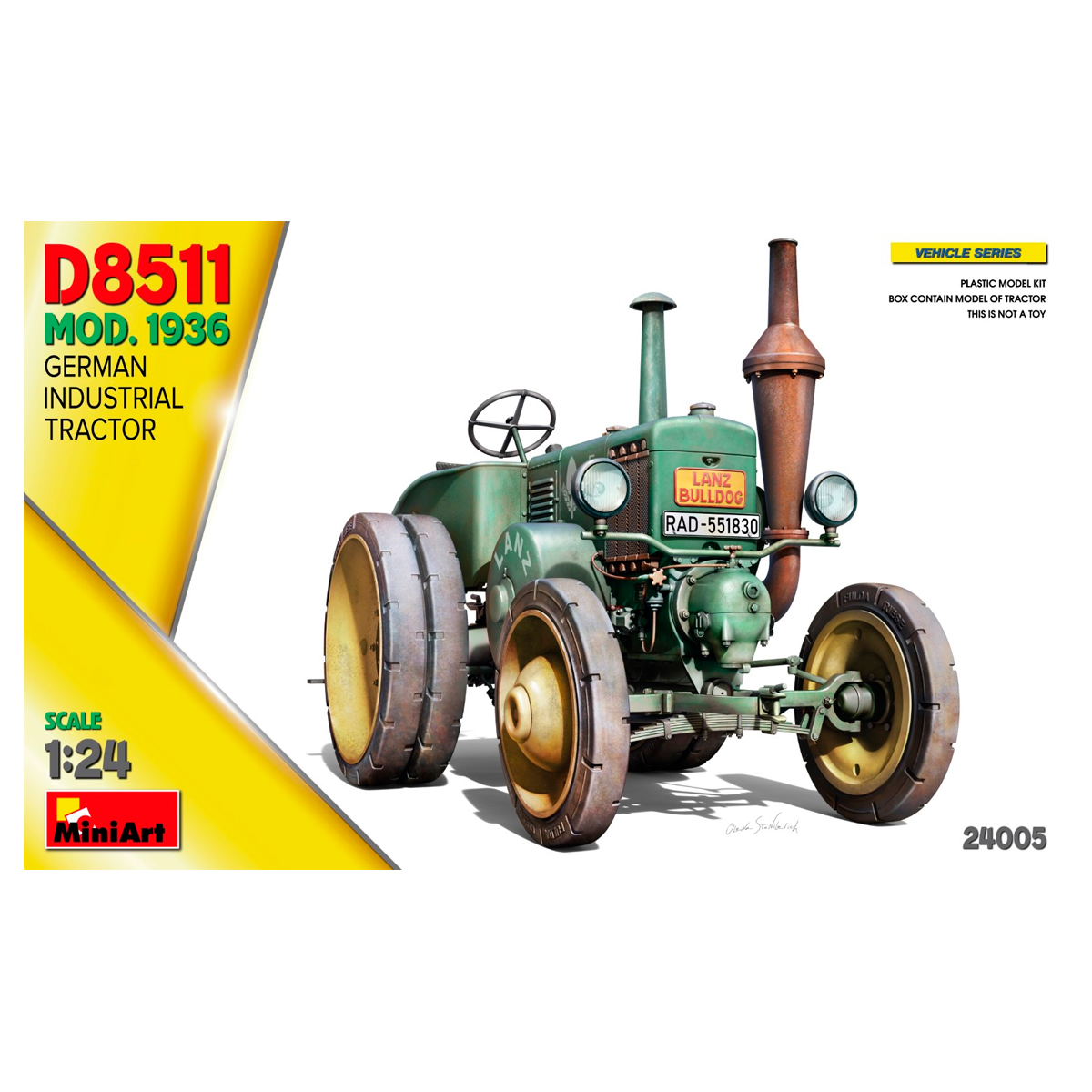 1/24 German Industrial Tractor D8511  Mod. 1936