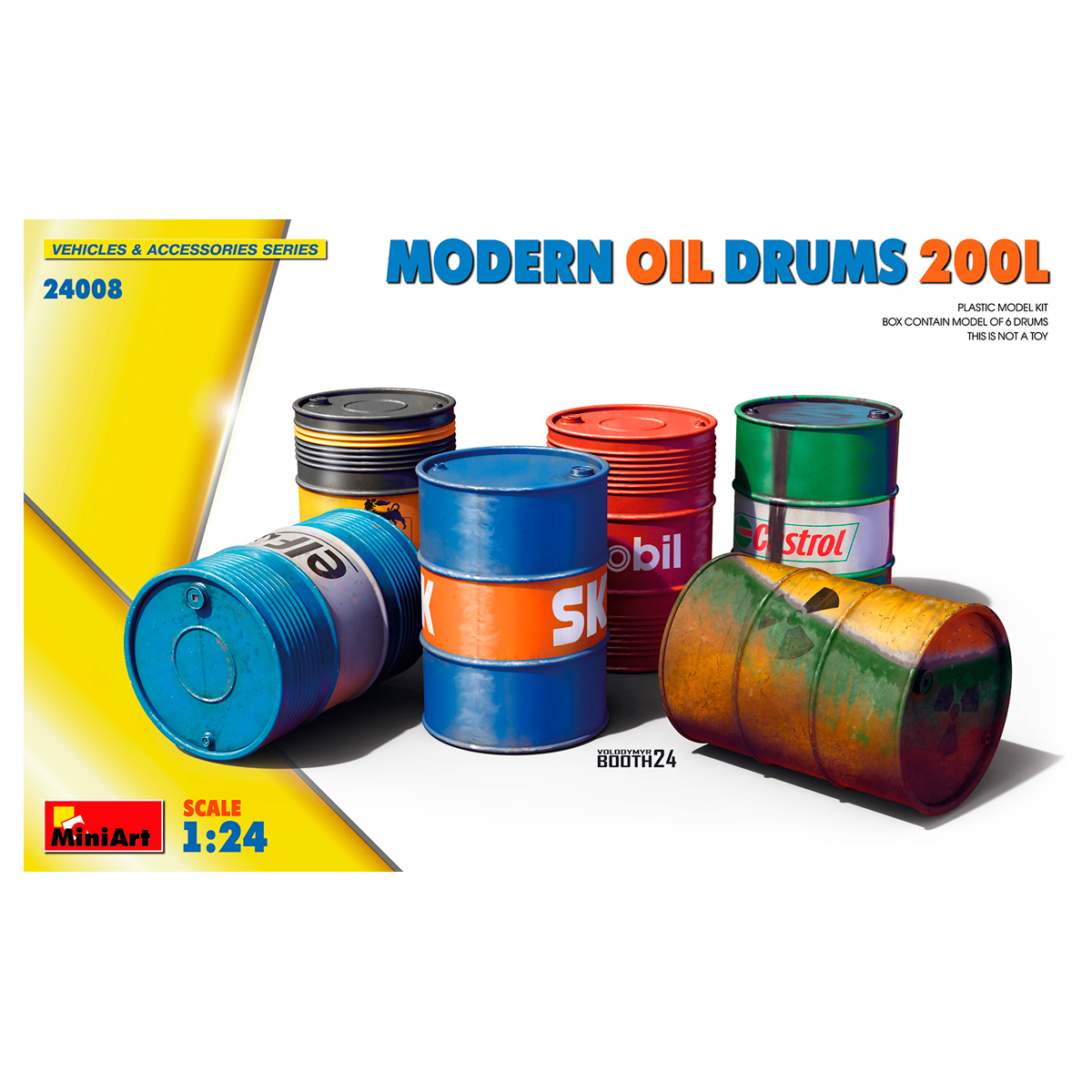 1/24 Modern Oil Drums 200L