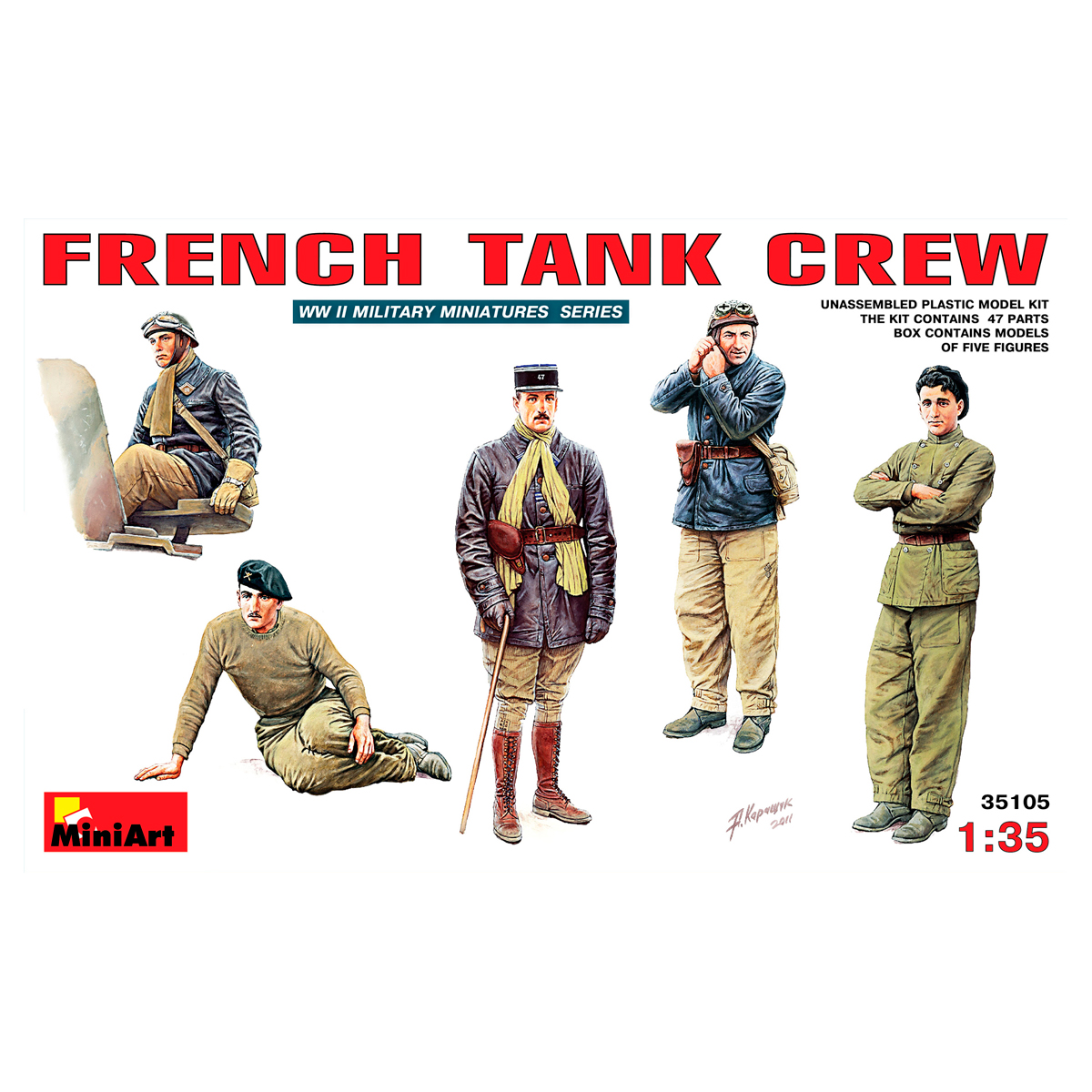 1/35 French Tank Crew