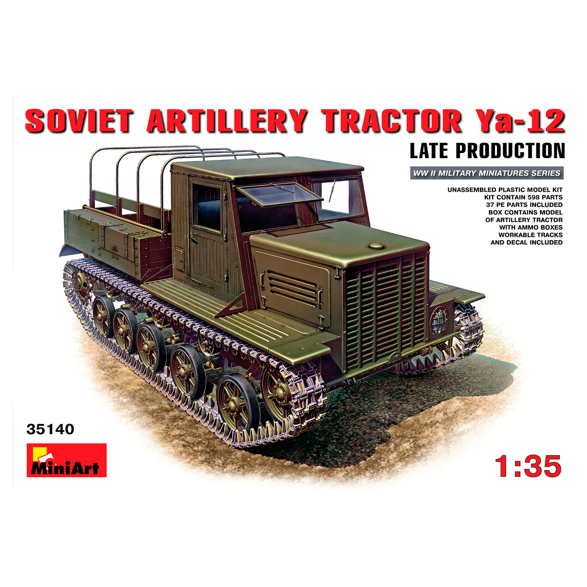 1/35 Ya-12 Late Prod. Soviet Artillery Tractor