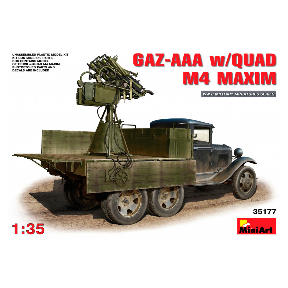 1/35 GAZ-AAA  w/QUAD M4 MAXIM