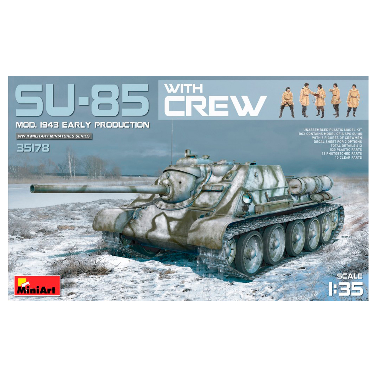 1/35 SU-85 Mod. 1943 (Early Production) w/Crew