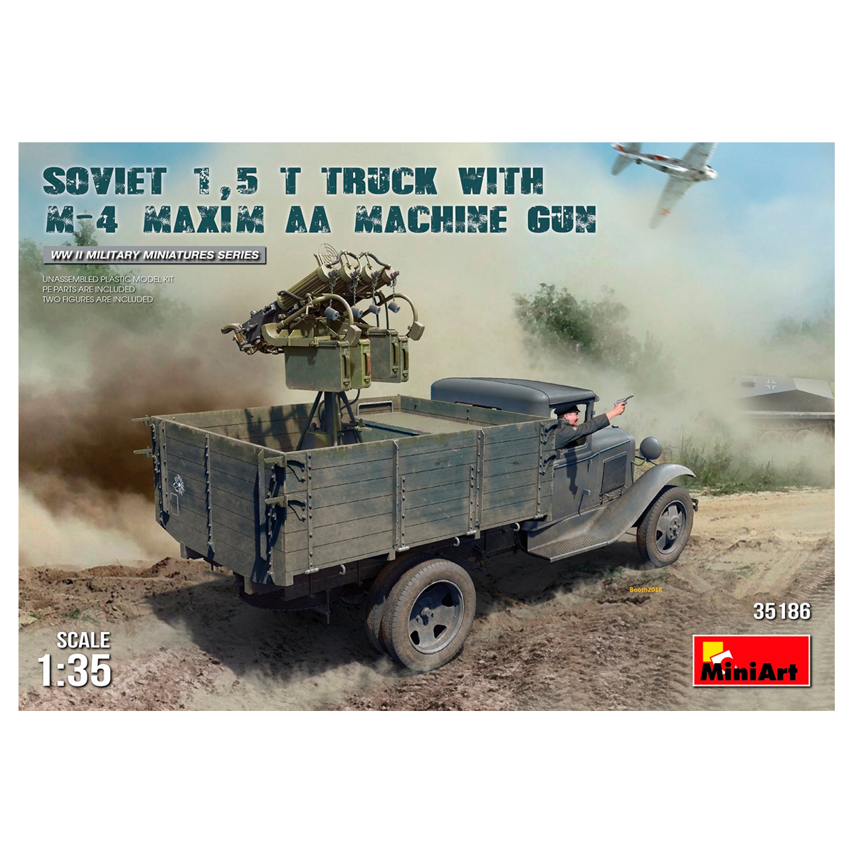 1/35 Soviet 1,5 t Truck w/ M-4 Maxim AA Machine Gun