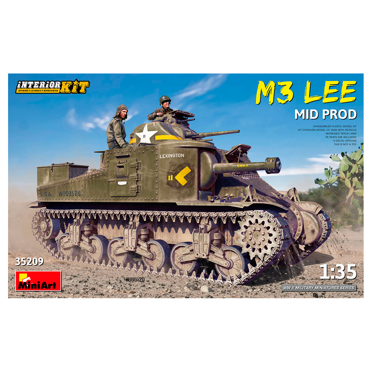 1/35 M3 Lee Mid Prod. Interior Kit