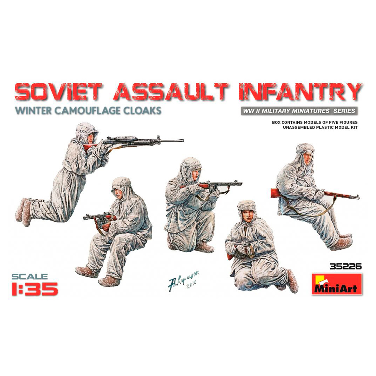 1/35 Soviet Assault Infantry (Win.Camouflage Cloaks)