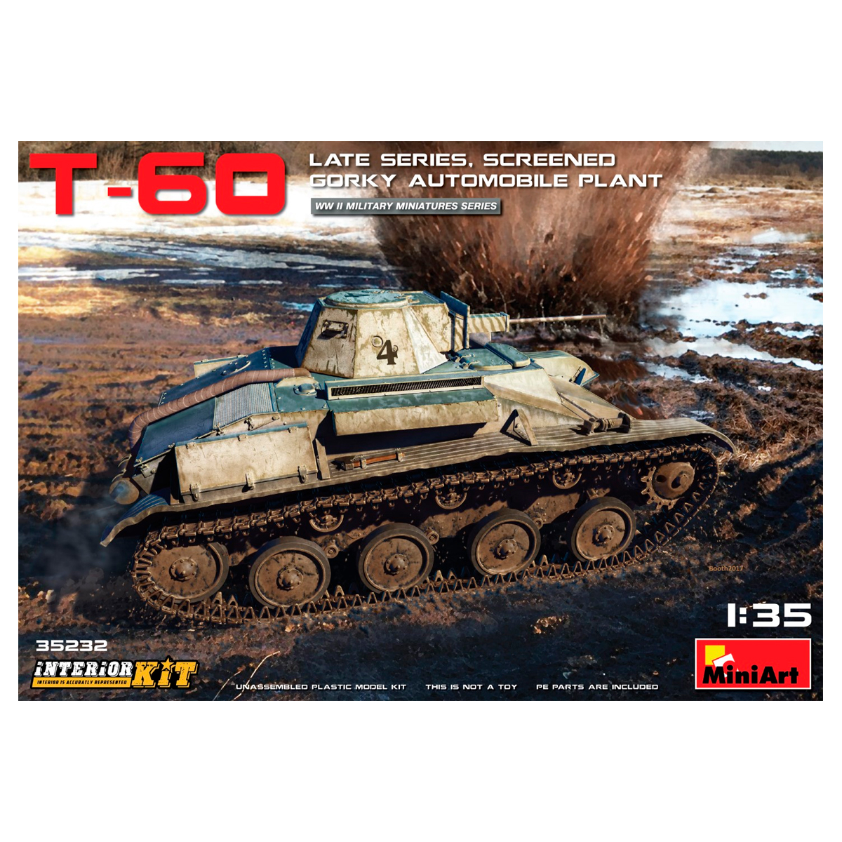 1/35 T-60 Late Series,Screened(Gorky  Plant)  Int.Kit