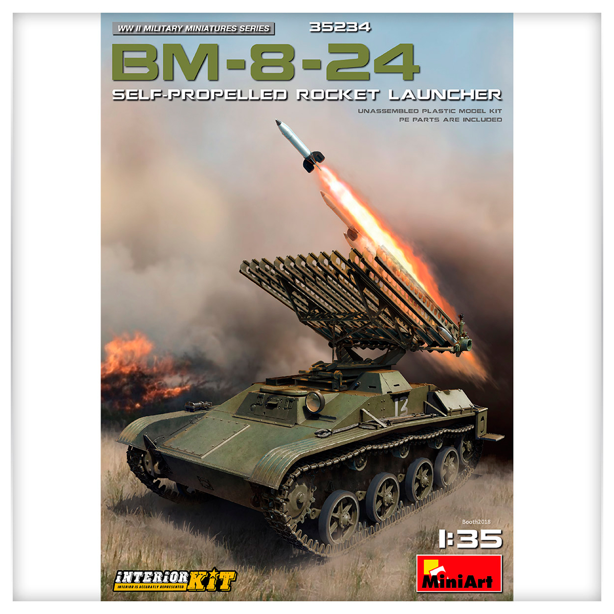 1/35 BM-8-24 Self-Propelled Rocket Launcher. Int. Kit