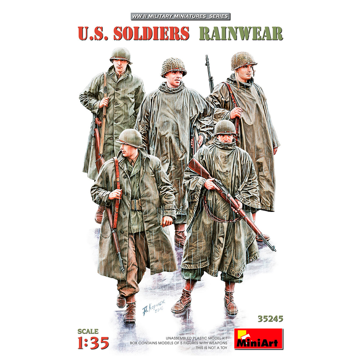 1/35 U.S. SOLDIERS RAINWEAR