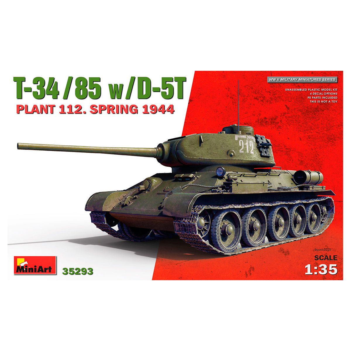 1/35 T-34-85 w/D-5T. Plant 112. Spring 1944