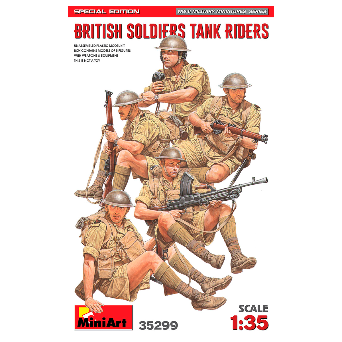 1/35 British Soldiers Tank Riders. Special Edition