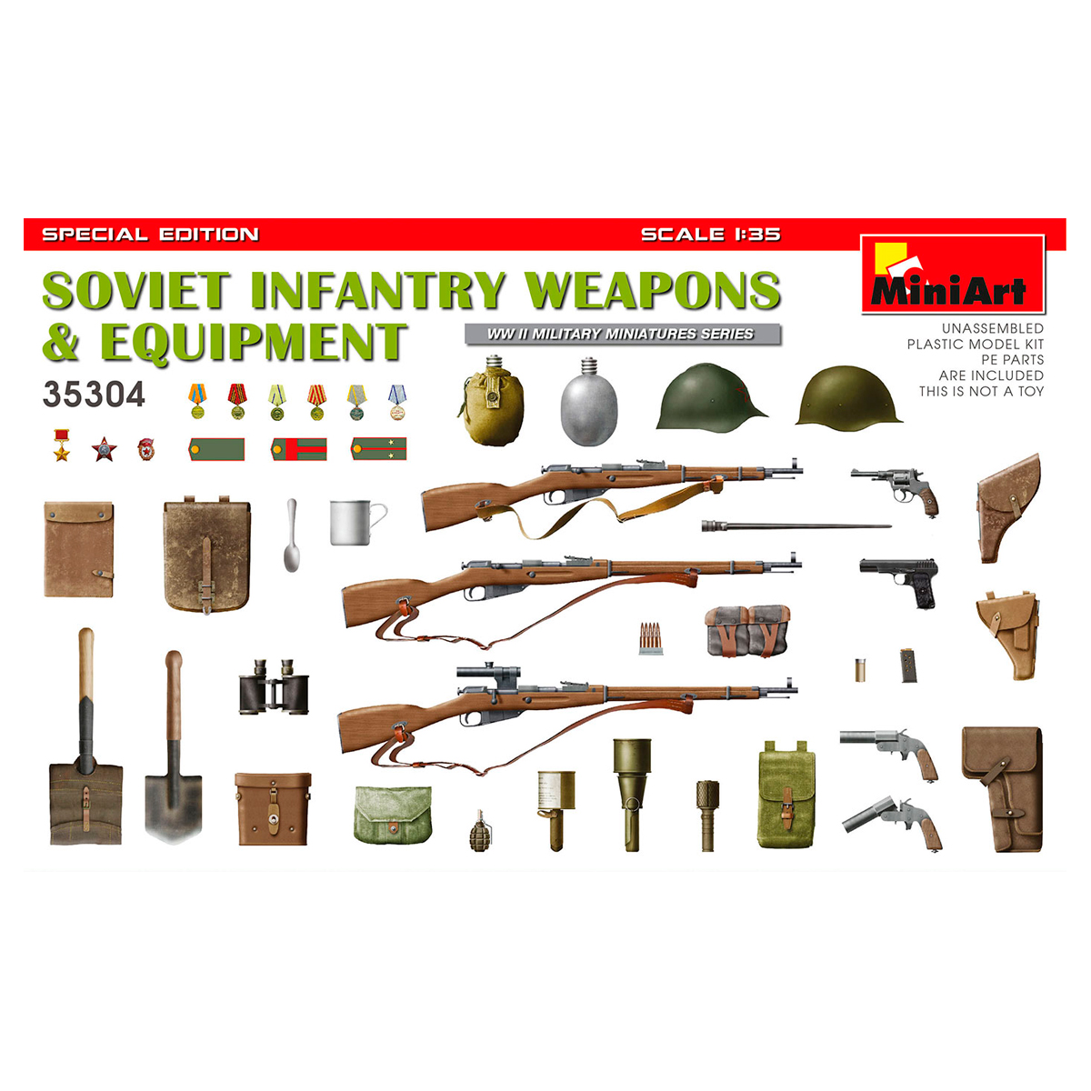 1/35 Soviet Infantry Weapons and Equipment. Spec. Ed.