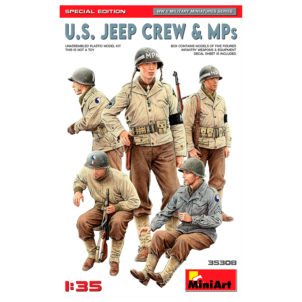 1/35 U.S. Jeep Crew & MPs. Special Edition