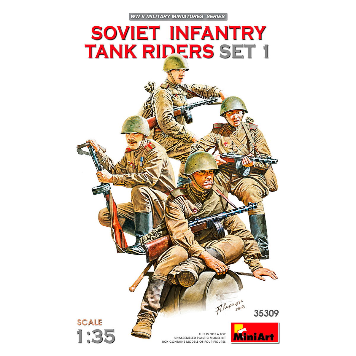 1/35 SOVIET INFANTRY TANK RIDERS SET 1