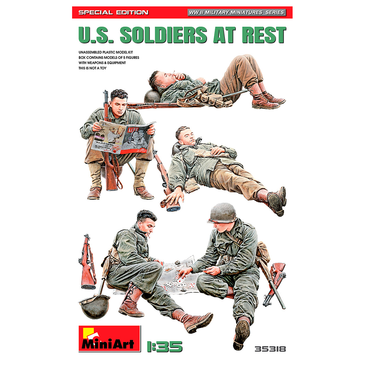 1/35 U.S. Soldiers at Rest. Special Edition