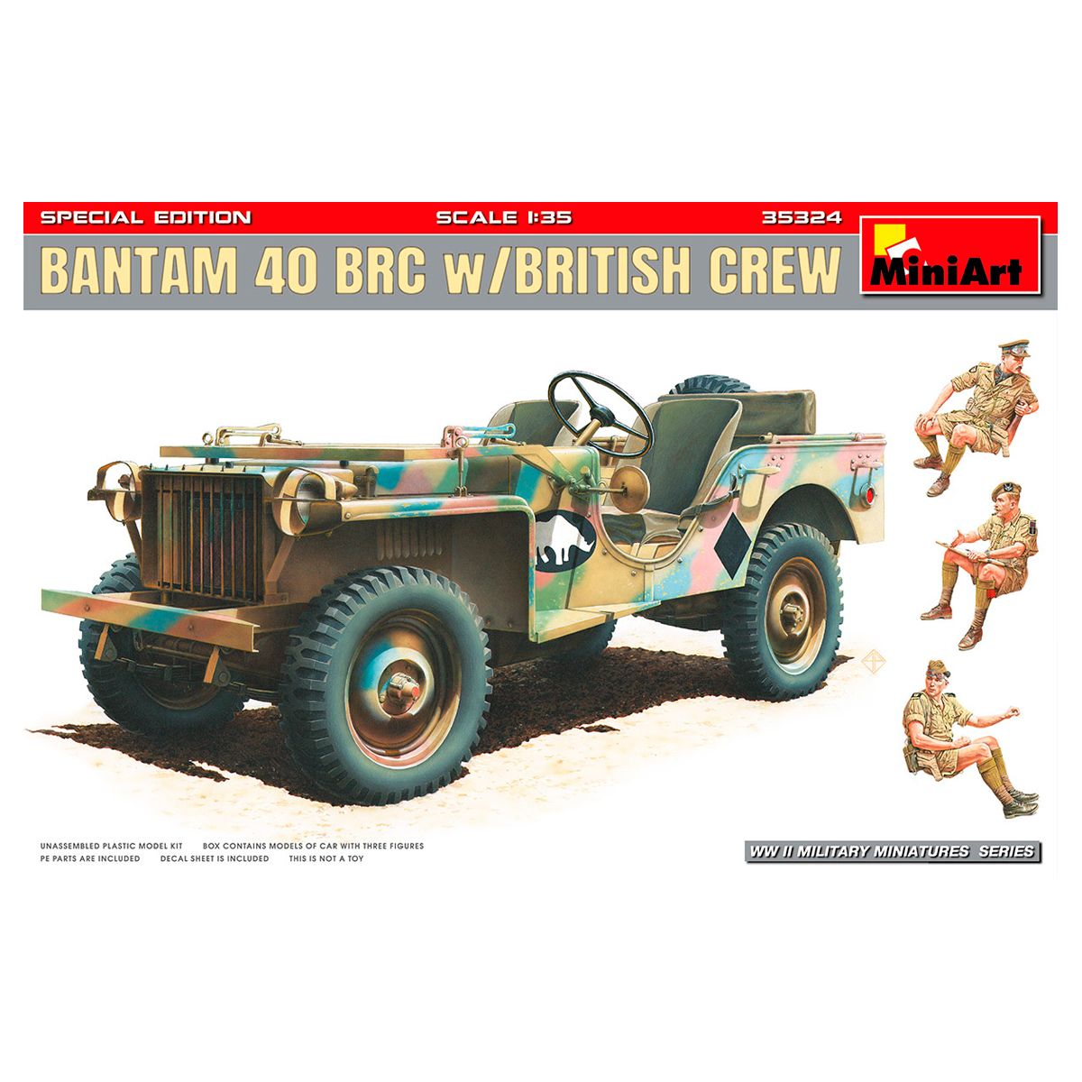 1/35 Bantam 40 BRC w/British Crew. Special Edition